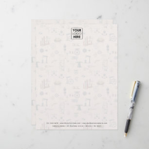 Papel Timbrado Antiguamente Mecânico de Engenharia Personalizado 