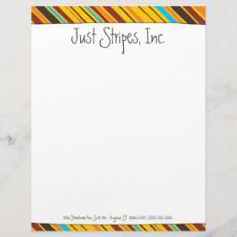 Papel Timbrado Apenas Stripe Personalizado Letterhead