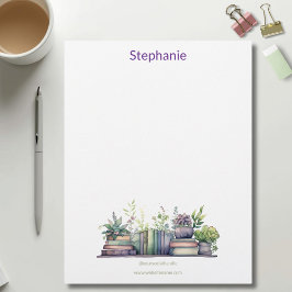Papel Timbrado Aquarela Botânica Personalizada