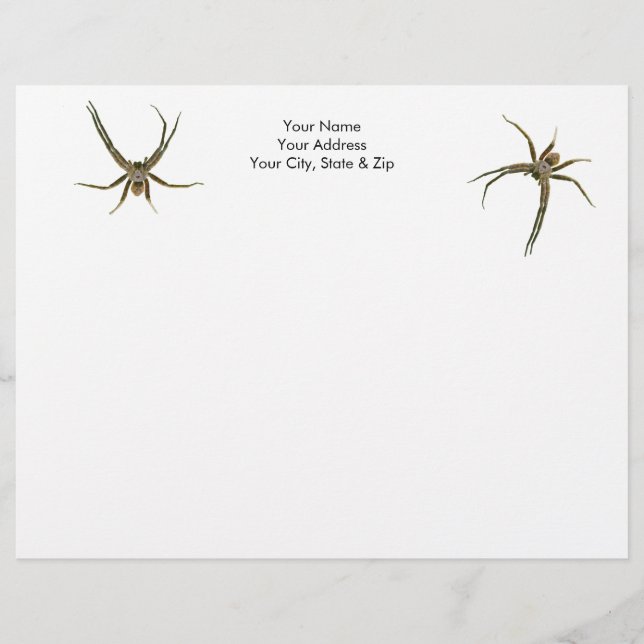 Papel Timbrado Aranha (Frente)