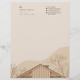 Papel Timbrado Arquiteto Japandi Moderno