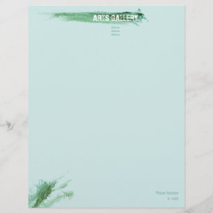 Papel Timbrado Artes Verdes Impressionáveis Guardam Arte Desenha