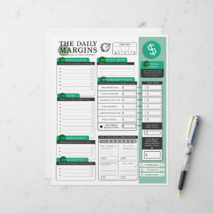 Papel Timbrado As Margens Diárias - Planos + Orçamento