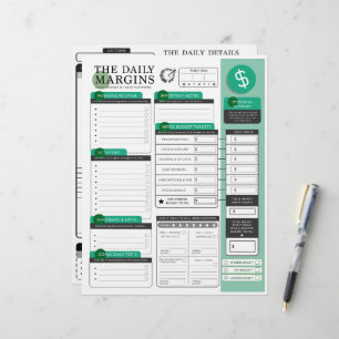 Papel Timbrado As Margens Diárias - Planos + Orçamento + Detalhes