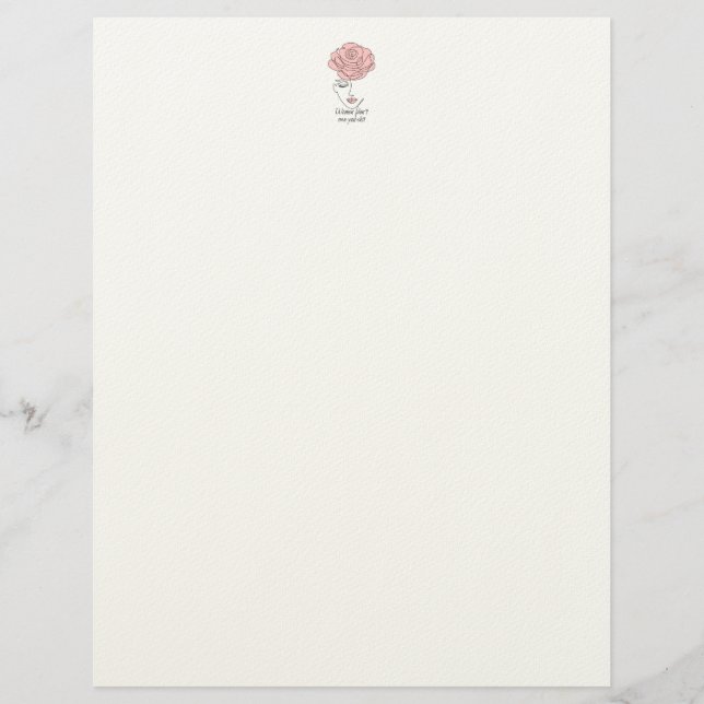 Papel Timbrado As mulheres não te devem alface (Frente)