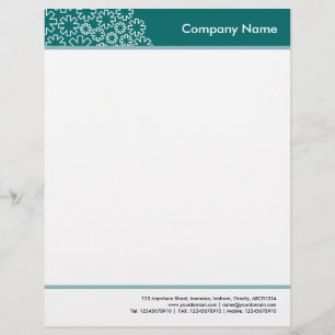 Papel Timbrado - Asterisco - verde de musgo dirigido e pagado