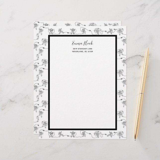 Papel Timbrado Astronauta Letterhead (Frente/Verso In Situ)