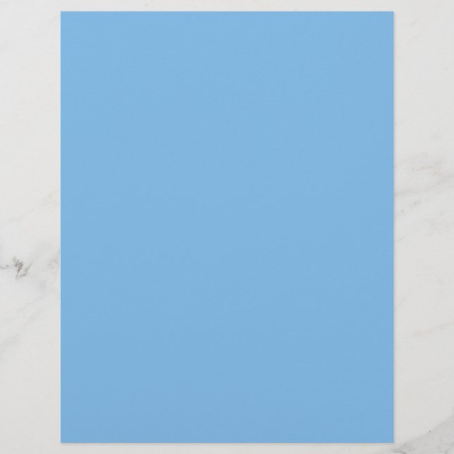 Papel Timbrado Azul-céu (cor sólida) Aero  (Frente)