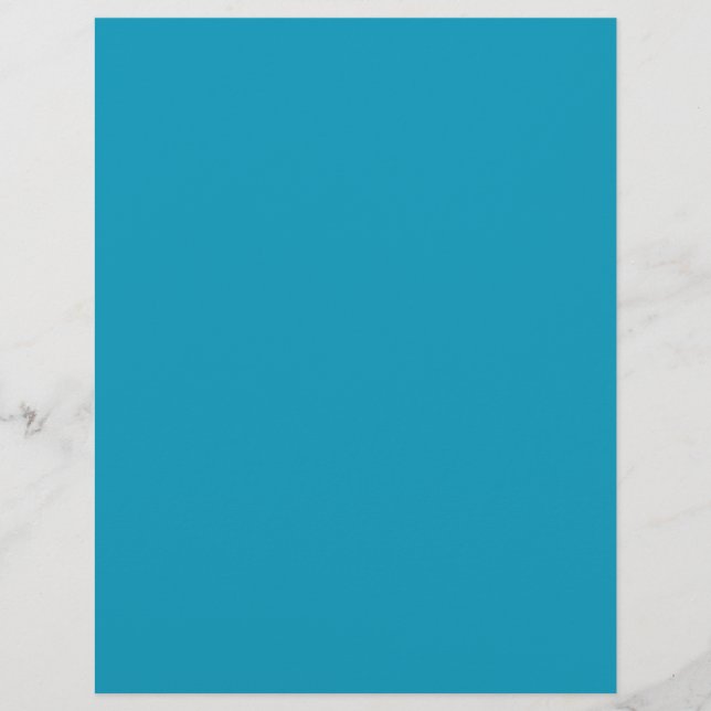 Papel Timbrado Azul-verde (cor sólida) (Frente)