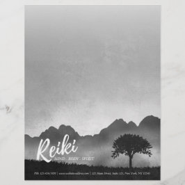 Papel Timbrado B&W Instrutor de Mediação do Mestre Yoga de Salóni