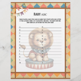 Papel Timbrado Baby Circus_ Baby ABC Race Game
