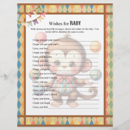 Papel Timbrado Baby Circus_ Baby Wish Activity