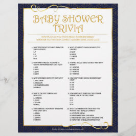 Papel Timbrado Baby Trivia [Ouro Azul]