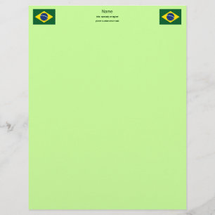 Papel Timbrado Bandeira de Brasil