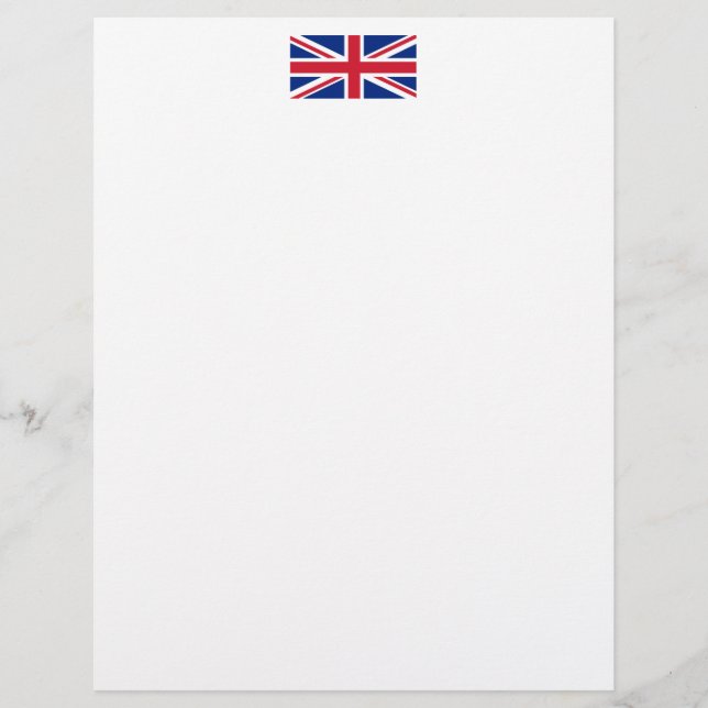 Papel Timbrado Bandeira do Reino Unido (Frente)