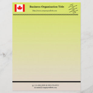 Papel Timbrado Bandeira e logotipo da empresa internacional, tema