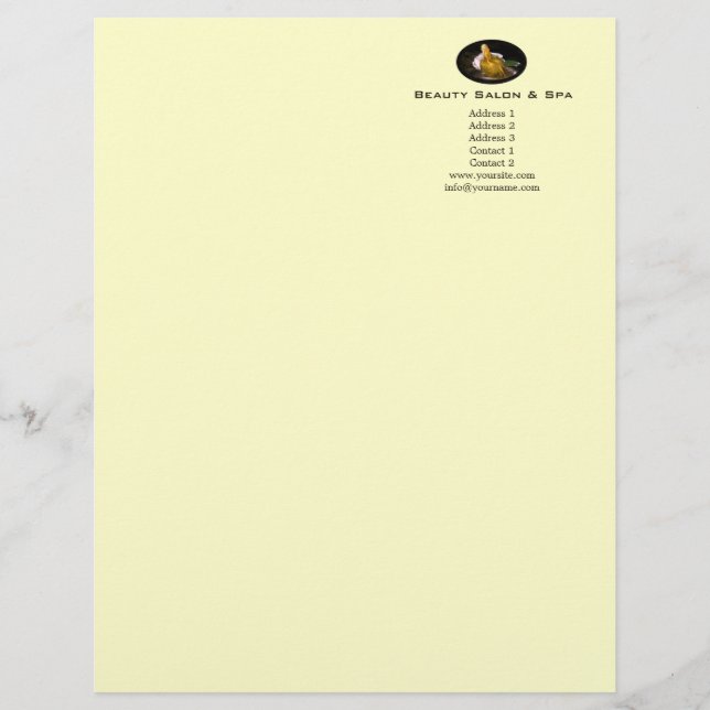 Papel Timbrado Beauty Spa 1 - Letterhead (Frente)
