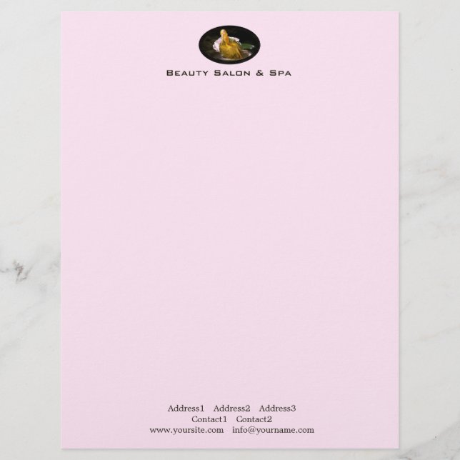 Papel Timbrado Beauty Spa 1 - Letterhead (Frente)