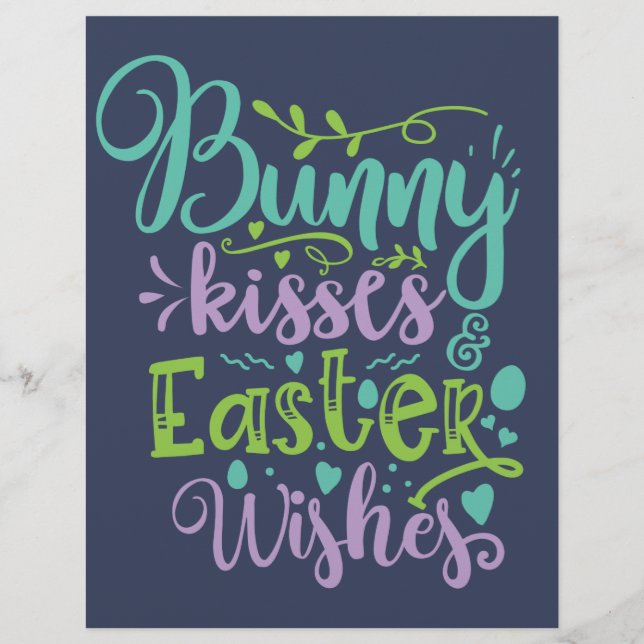 Papel Timbrado Beijos de páscoa (Frente)