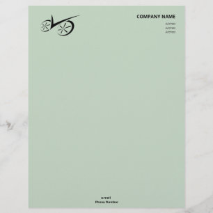 Papel Timbrado Bicicleta Definida Verde Inteligente