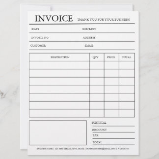 Papel Timbrado Bloco de Notas de Fatura e Recibo Personalizado
