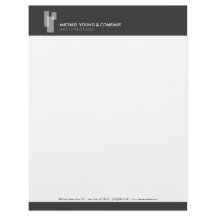 Blocos de arquitetura modernos Logotipo Branco/Cin