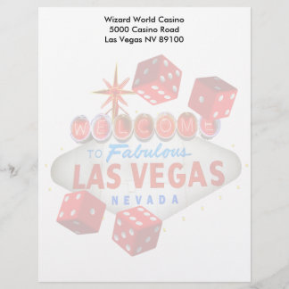 Papel Timbrado Boa vinda a Las Vegas fabuloso + Cabeçalho dos