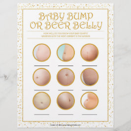 Papel Timbrado Bola De Bebê Ou Bela De Cerveja [Gatilhas De Ouro]