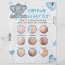 Papel Timbrado Bola De Bebê Ou Belly De Cerveja [Elefante De Bebê
