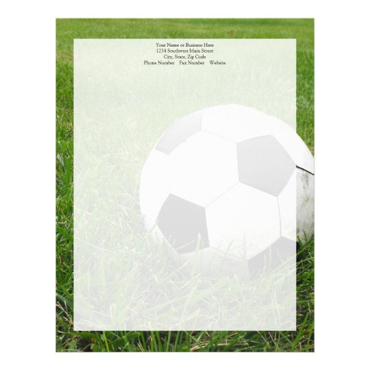 Papel Timbrado Bola de futebol na grama  Zazzle Portugal