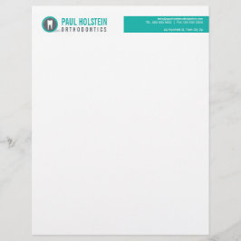 Papel Timbrado BOLD DENTIST LETTERHEAD : Jade do logotipo dos den