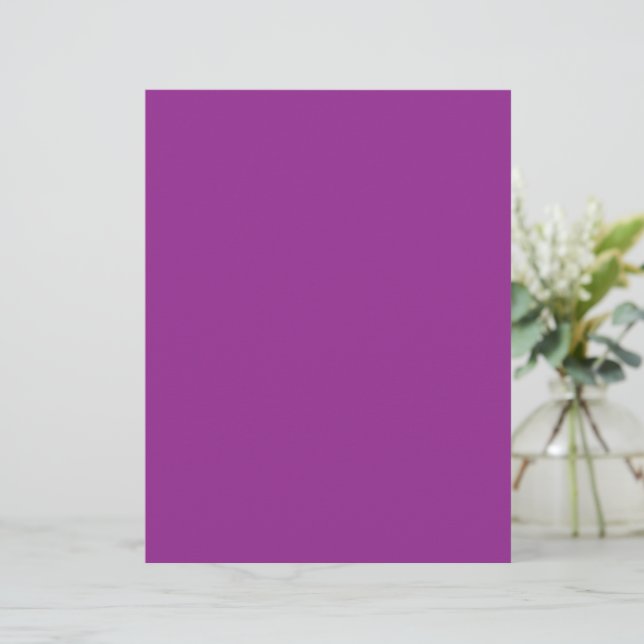 Papel Timbrado Bold Magenta Wedding Invite with Minimal Style (Em pé/Frente)