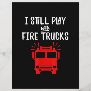 Papel Timbrado Bombeiro engraçado   Eu Ainda Brinco Com Caminhõ
