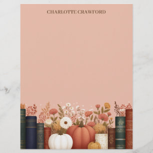 Papel Timbrado Bonito Queda Floral Bookie