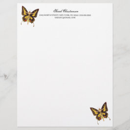 Papel Timbrado Borboleta Mágica Letterhead