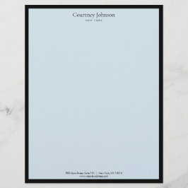 Papel Timbrado Boutique Black/Blue de luxo minimalista elegante