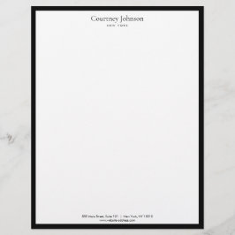 Papel Timbrado Boutique Black/White, Elegante e minimalista, de l