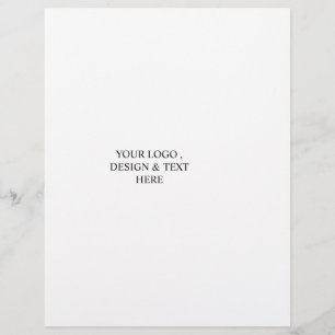 Papel Timbrado Branco Personalizado – Seu Logotipo e Texto Aqui