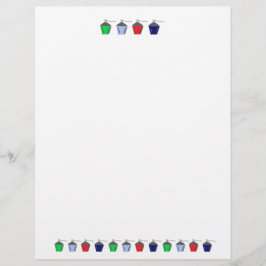 Papel Timbrado Bryn Mawr - Lanternas Coloridas