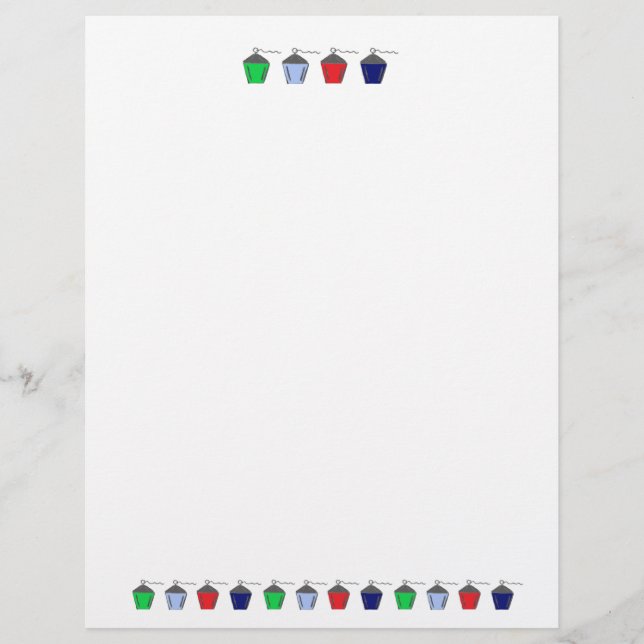 Papel Timbrado Bryn Mawr - Lanternas Coloridas (Frente)