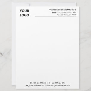 Papel Timbrado Business Stationery Company Letterhead Modelo