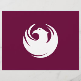 Papel Timbrado Cabeça com Bandeira de Phoenix, Arizona