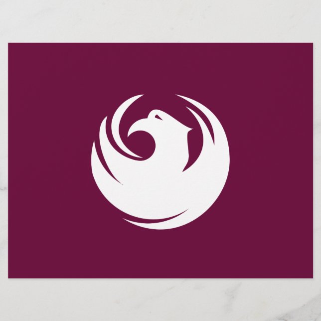 Papel Timbrado Cabeça com Bandeira de Phoenix, Arizona (Frente)