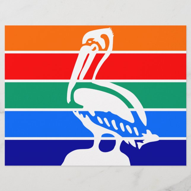 Papel Timbrado Cabeçalho com bandeira de Rua. Petersburgo (Frente)