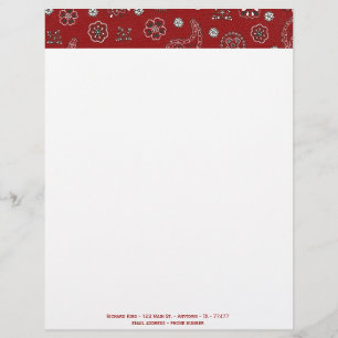 Papel Timbrado Cabeçalho customizável do Bandana