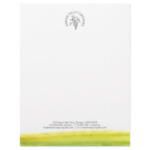 Cabeçalho da aguarela da adega do vinhedo das uvas