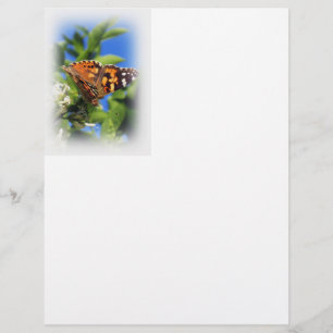 Papel Timbrado Cabeçalho da borboleta