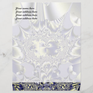 Papel Timbrado Cabeçalho da Carta Caos Roxo