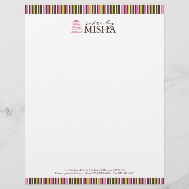 Papel Timbrado Cabeçalho da padaria (Frente)