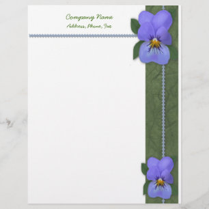 Papel Timbrado Cabeçalho das violetas